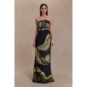 Meshki | Dresses | Roxanne Velvet Corset Maxi Dress | Poshmark